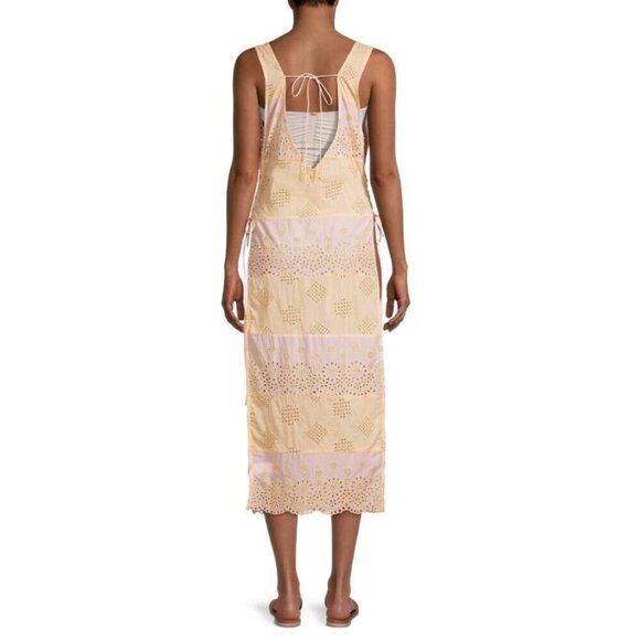 PQ Swim Joy Eyelet Lace Cotton Tunic Beach Cover Up Namaste Womens Size XS/S - Picture 5 of 13